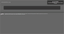 Desktop Screenshot of climateethics.org