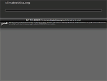 Tablet Screenshot of climateethics.org